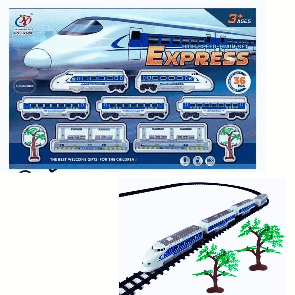 Battery Operated 37 PCS High Speed Train set 3 Nesh Kids Store Sri Lanka