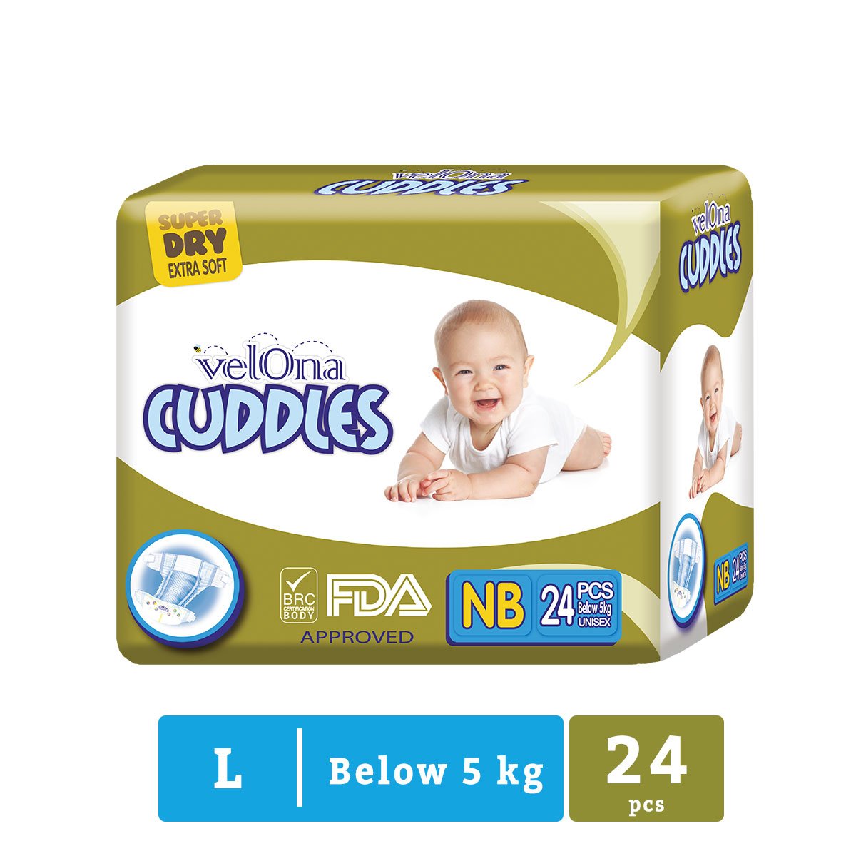 Baby Choice - Small Baby Diapers - 24 Pc Pack - Nesh Kids Store